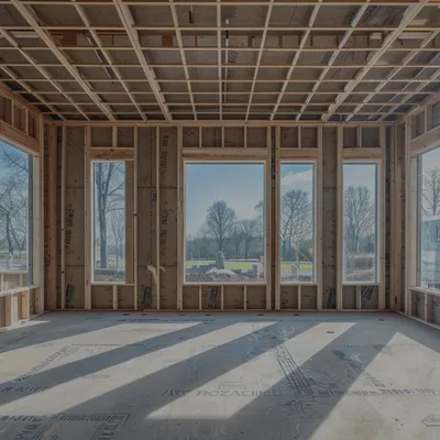 Steel framing before drywall — before